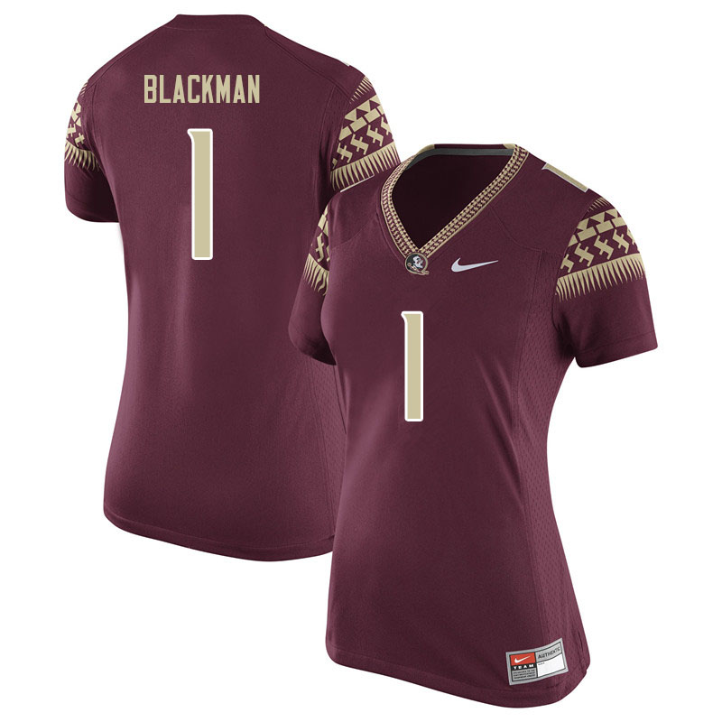 Women #1 James Blackman Florida State Seminoles College Football Jerseys Sale-Garent - Click Image to Close